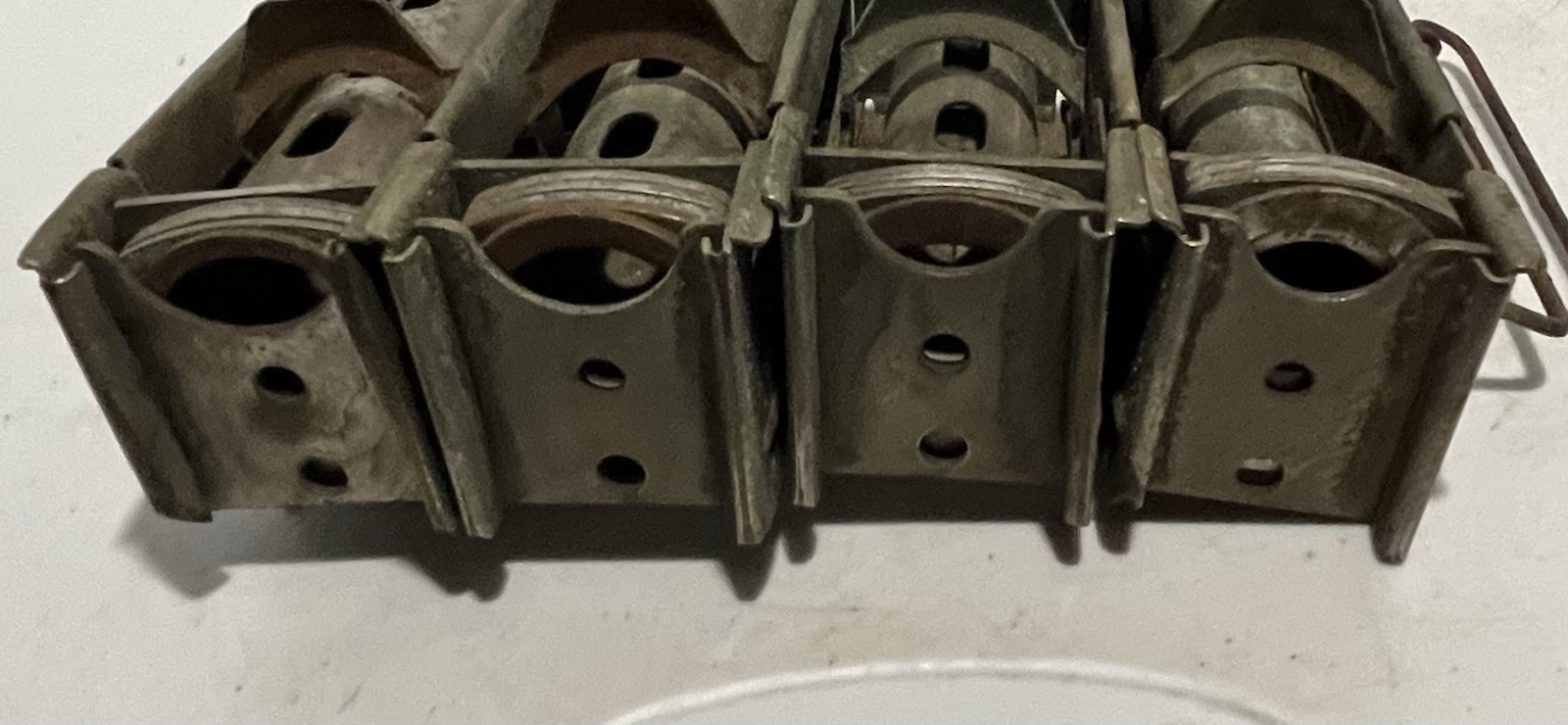 Vintage Trolley Bus Coin Token Changer 4-Barrel Belt Worn