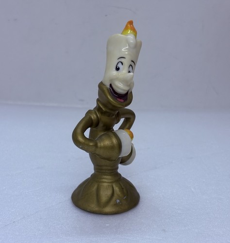 "Estatuilla Lumiere de cerámica de 3,75"" decoración artística 00 muy rara de Disney de La Bella y la Bestia" - Imagen 5 de 10