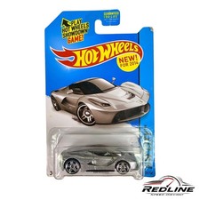 Hot Wheels Ferrari Laferrari Silver Hw City 2014 Speed Team Grey H13