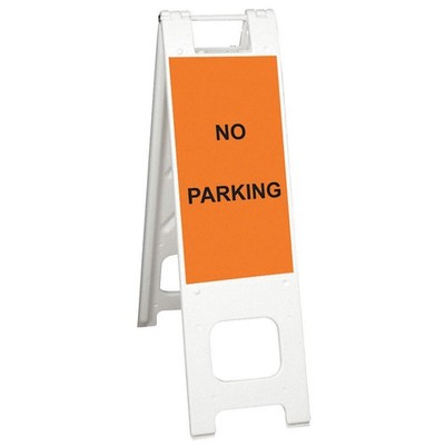 GRAINGER APPROVED 150-WHLGK1093-OBEG Barricade Sign,No Parking,45 in. H 20PF56
