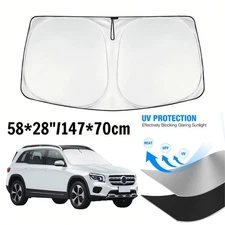 Car Windshield Front Window Sun Shade Cover Visors UV Foldable Protector 58"*28"