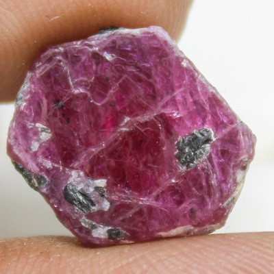 Natural Pinkish Red Ruby Slice In Fancy Shape 7.40 Carats, 15x12x3  mm Size
