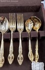 Vintage Rogers Japan Gold Tone Stainless Steel Flatware — photo 6