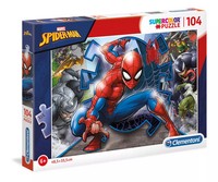 Puzzle 104 Elementy. Supercolor. Spider-Man Clementoni