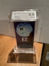 E.T. The Extra-Terrestrial 1982 VHS Beckett Graded 8.0 Green Tape FREE SHIPPING