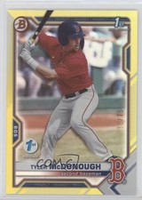 2021 Bowman Draft 1st Edition Yellow Foil 38/75 Tyler McDonough #BD-3 w5p