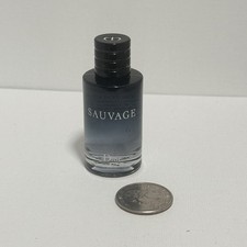 DIOR Sauvage EAU DE TOILETTE 0.34 oz / 10ml Travel Splash EDT Mini