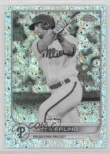 2022 Topps Chrome Black & White Mini-Diamond Refractor Matt Vierling #181 19mf