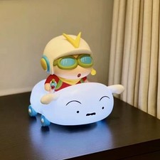 Crayon Shin chan Little White Tank PVC Anime GK Minion Night Light Gift-30cm