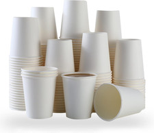 Park Disposable Hot Coffee Cups - Bulk 8 Oz Paper Cups, Disposable Cups
