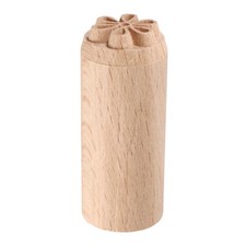 Wood Pottery Tools Stamps 0.8" Dia Wood Block Print Stamps Six-petal Leaf