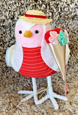 2023 Target Spritz "Jet" Valentine's Day Featherly Friends Fabric Bird NWT