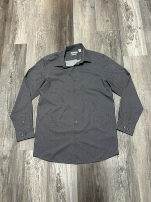 #ad #ad Haggar Mens Black And White Slim Fit Dress Shirt Size 15 15 1 2 34 35 $20.00