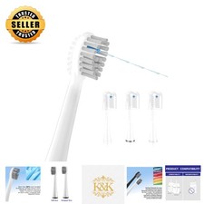 Soft Nylon Replacement Brush Heads, 3 Count for Waterpik Sonic Fusion Models