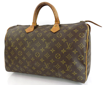 echt LOUIS VUITTON Speedy 35 Monogramm Boston Handtasche #63222