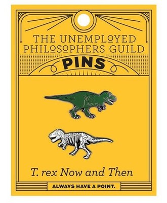 The Unemployed Philosophers Guild T. Rex Enamel Pins 1.5 