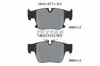 Textar Bremsbelagsatz Scheibenbremse Q+ 2680301 FüR BMW 5Er G60 G90 G68 Touring