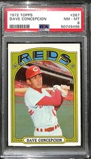 1972 Topps #267 DAVE CONCEPCION PSA 8 NM-MT 50749496 