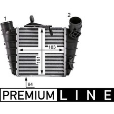 Ladeluftkühler MAHLE CI 530 000P für Seat Skoda Ibiza III Cordoba Roomster