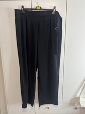 H M Women s Straight Leg Trousers With Gold Belt Loop Detail