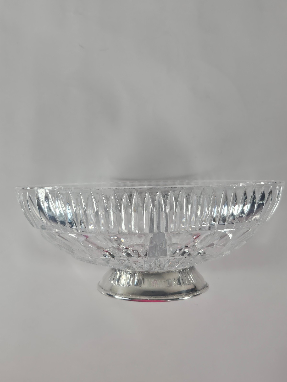 Towle Crystal William Adams Silver Plate Cut Divided 8