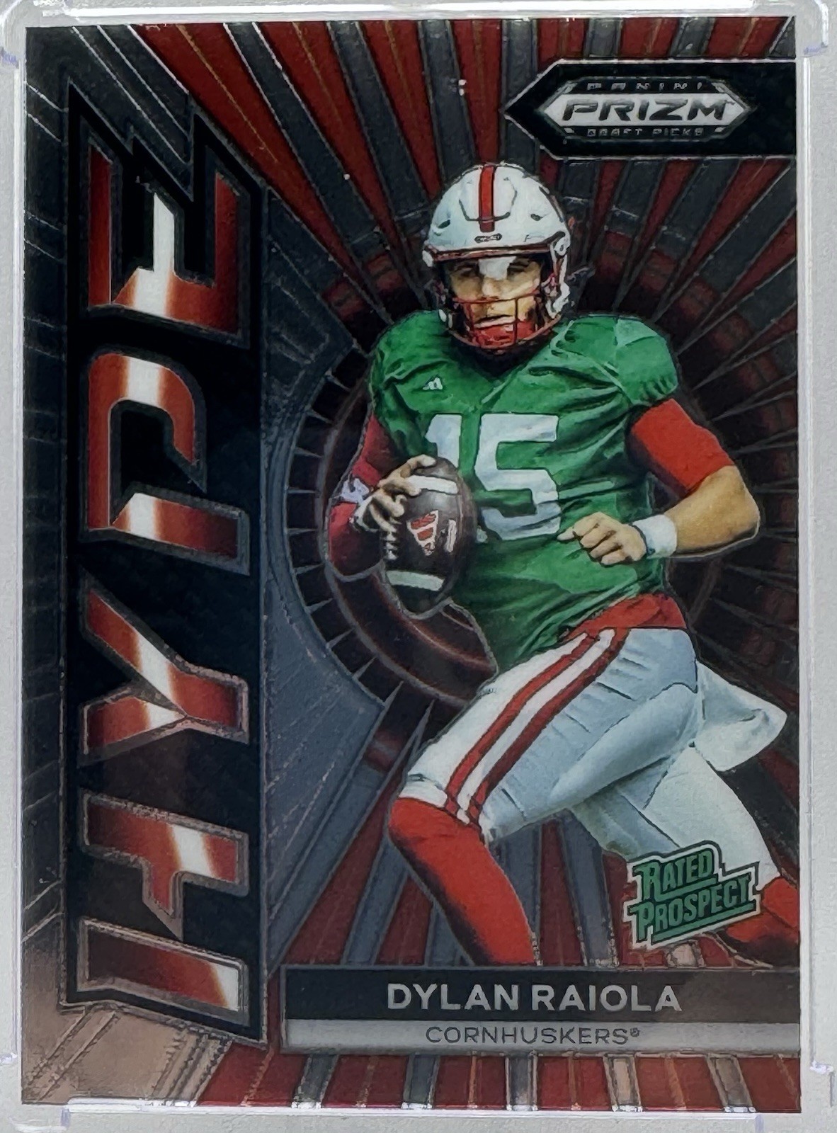 2024 Panini Prizm Draft Picks #HP-DRA Dylan Raiola Hype RC - NEB | ORE