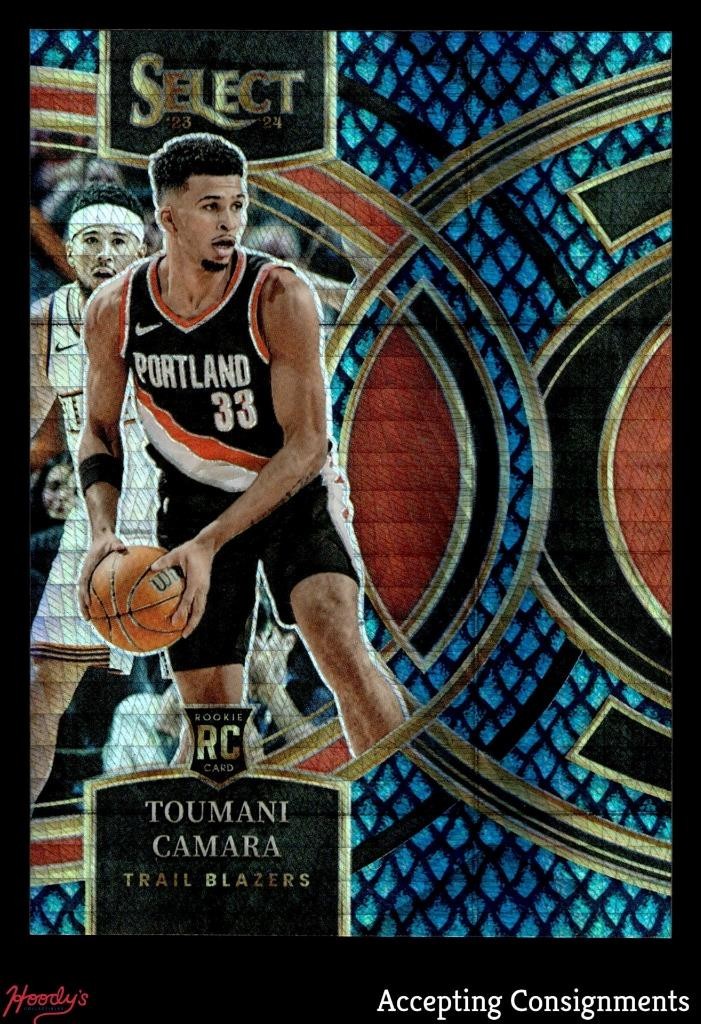 2023-24 Select Prizms Dragon Scale #115 Toumani Camara RC Rookie PREMIER 3/8