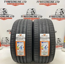 Image of 2X 245 40 18 POWERTRAC 97Y XL 245/40ZR18 M+S BRAND NEW C & B RATED TYRES 2454018