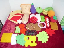 38 Pieces Felt PLAY FOOD Melissa & Doug & Assorted Brands Kitchen Pretend Play