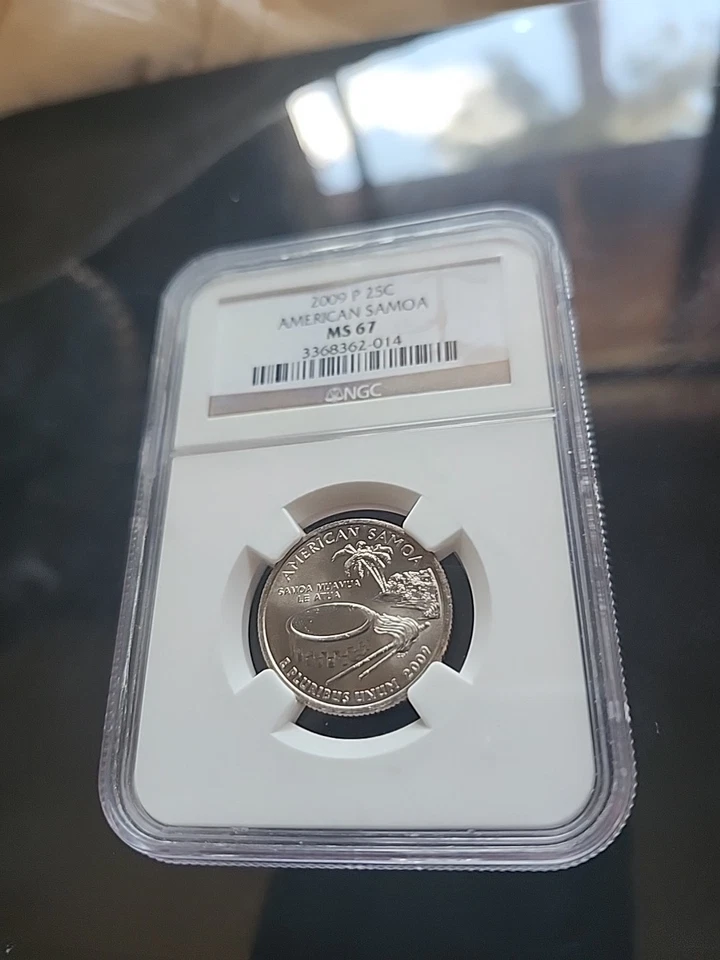 2009-P American Samoa Territory NGC MS 67 25C *111/9 pop - $30 PG - 123 Reg pts* - Image 2 of 4