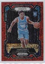 2023-24 Panini Prizm Red Sparkle Prizm James Nnaji #159 0xh3