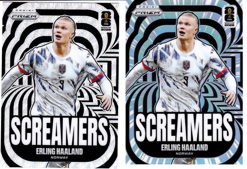 Erling Haaland 2026 Panini Prizm FIFA World Cup 2026 Screamers Silver + Wave Lot