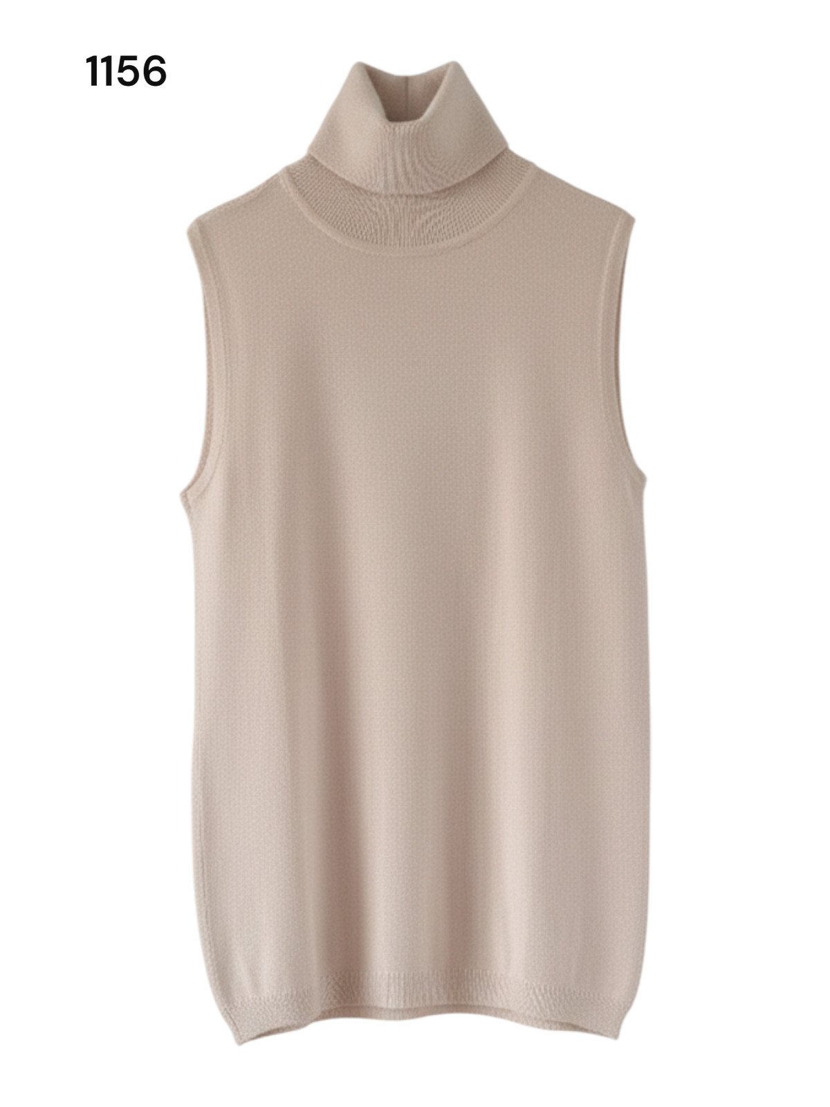 Primark Women's Sleeveless Turtleneck Jumper Size XS 6/8  (1156) image 3