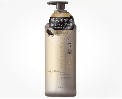 Kracie ICHIKAMI THE PREMIUM extra damage care Shampoo Shiny Moist  480ml (New)