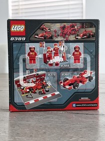 Lego Racers Ferrari M. Schumacher and R. Barrichello Toy Set Age 7  (8389) New