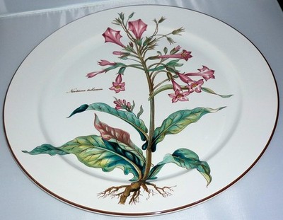 VILLEROY & BOCH BOTANICA NICOTIANA TABACUM SERVING DECORATIVE CHARGER PLATE