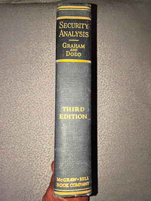 Security Analysis 3rd Edition 1st Printing 1951. Hardcover. Good Condition