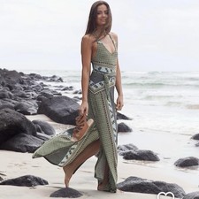 Tigerlily Dalmatia Dress Size AU 10 US 6 Maxi Boho Festival