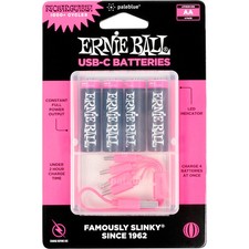 Ernie Ball USB-C Rechargeable Battery AA 4-Pack 