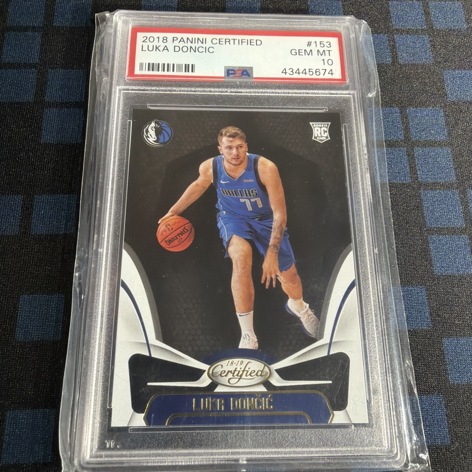2018 Panini Certified Luka Doncic Rookie #153 PSA 10