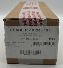 Auction #1 Pokemon TCG SV09 Journey Together Booster Box Case SEALED