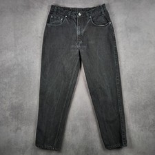 Levis 545 Loose Fit Jeans Mens 34x32 Black Vintage 90s Orange Tab Made in USA