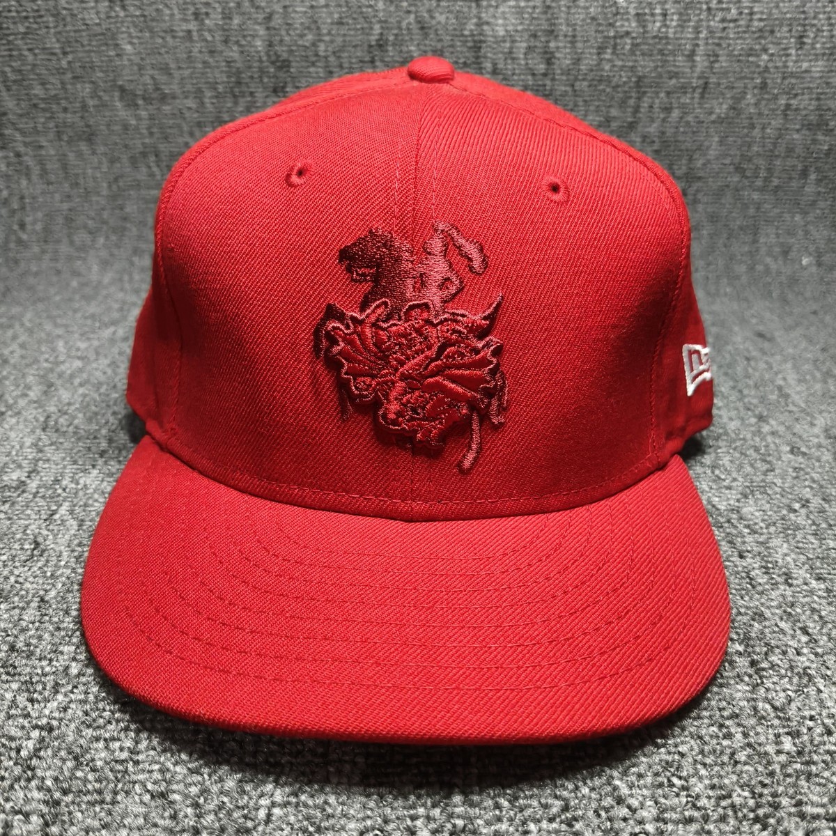 New Era 9FIFTY Red Dragon Embroidered Snapback Hat Cap Adjustable Flat Brim