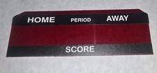 Super Chexx & Pro Bubble Hockey - Home / Away Score Overlay - NEW Genuine OEM