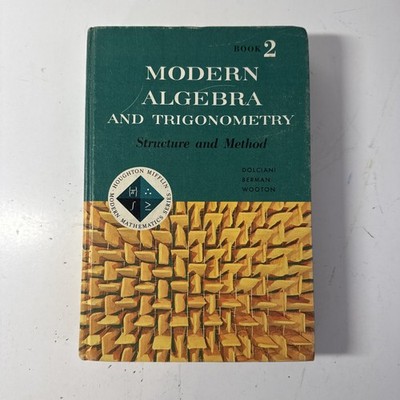 RARE 1965 Modern Algebra and Trigonometry Structure and Method Teachers Edition