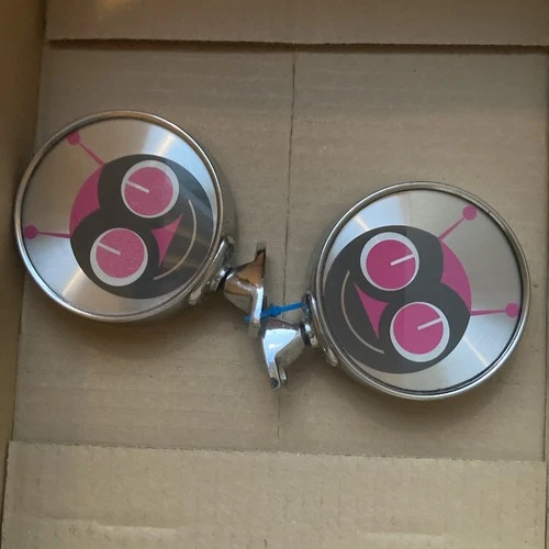 Universal Pink and Black Happy Beetle Mirrors