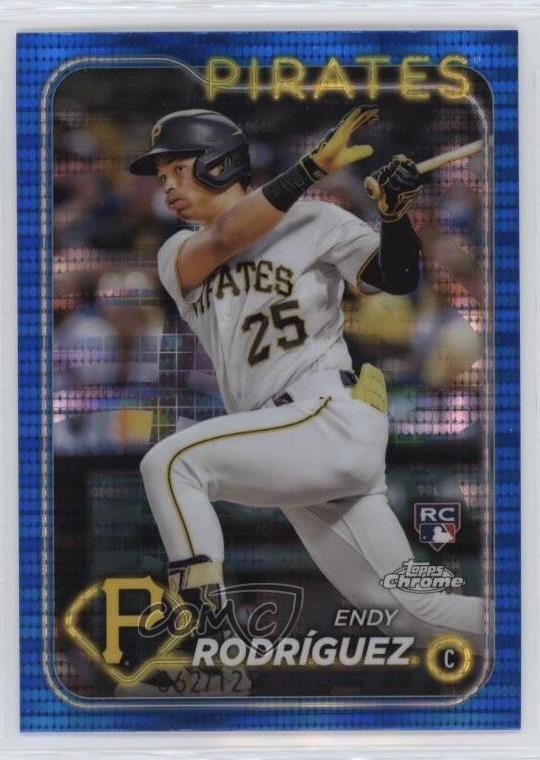 2024 Topps Chrome Blue Sonar Refractor 62/125 Endy Rodriguez Rodríguez #295 19n6