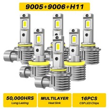 AUXITO 9005 HB3 LED Headlight Super Bright Bulbs Kit HI/LOW Beam 6500K White H4