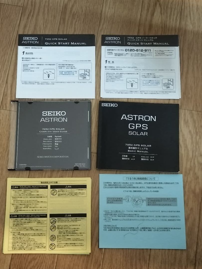 Seiko Astron SBXA003 7X52 GPS Solar Titanium 7.28in Wrist image 4