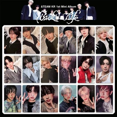 9Pcs KPOP &TEAM Album Back To Life Photocards AndTEAM Two-Sided Postcard FUMA NI